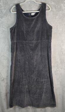 Vintage 90s Match Corduroy Jumper Midi Dress Size XL Modest Teacher